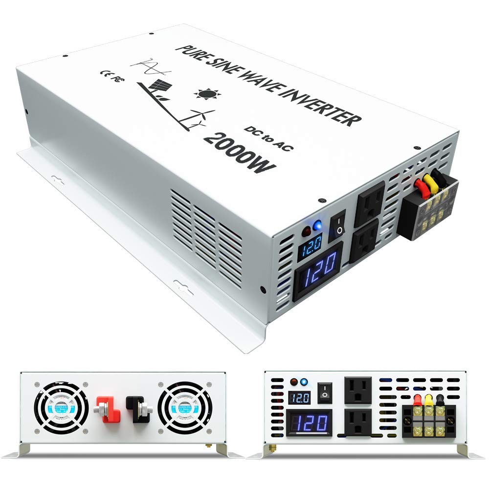 Off Grid Solar Inverter 24V 12 - Inverter Pure Sine Wave 60Hz 120V 3000W review and price