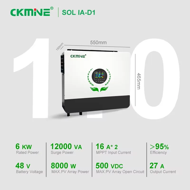 Hot Sale Wholesale Dual MPPT S - Off Grid Solar Inverter 48V 6000W review and price
