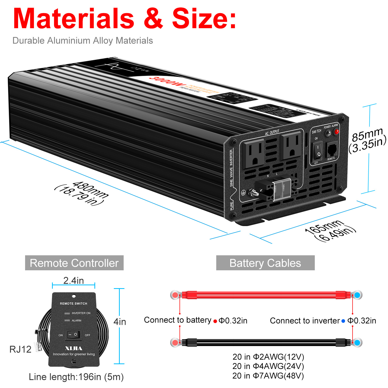 3000W Pure Sine Wave Inverter  - Inverter Pure Sine Wave 60Hz 120V 3000W review and price