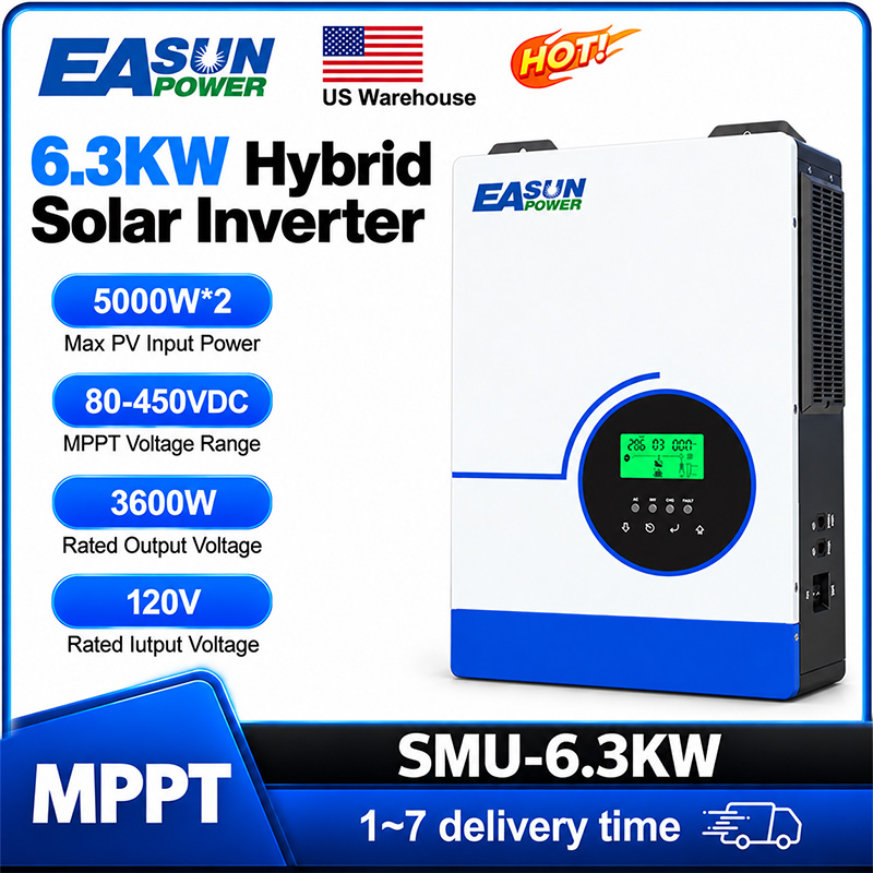 EASUN POWER 6300W Hybrid Solar - Grid Tie Inverter Limiter 2000W review and price